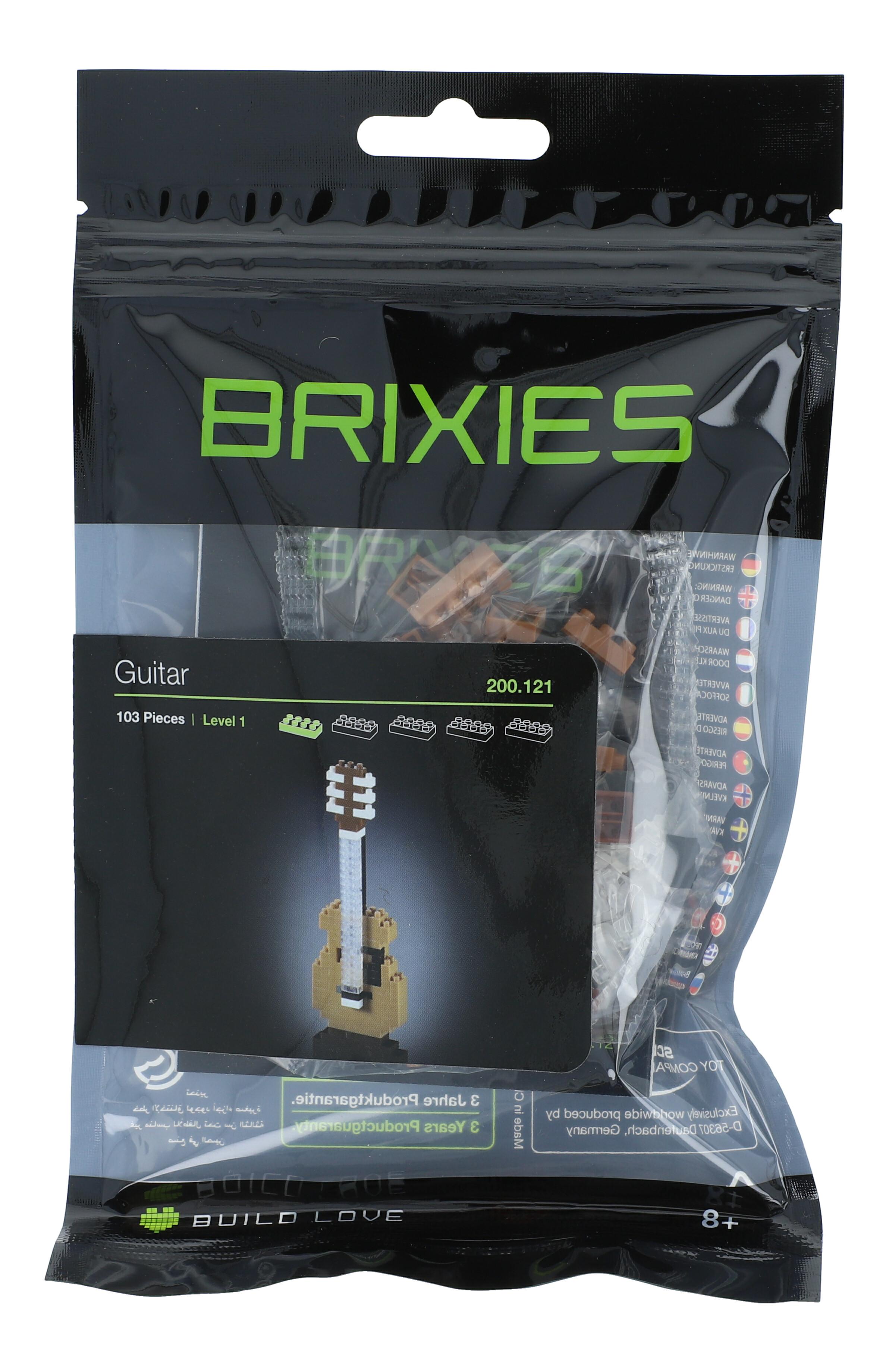 Brixies Miniatur Bausteine Akustik Gitarre