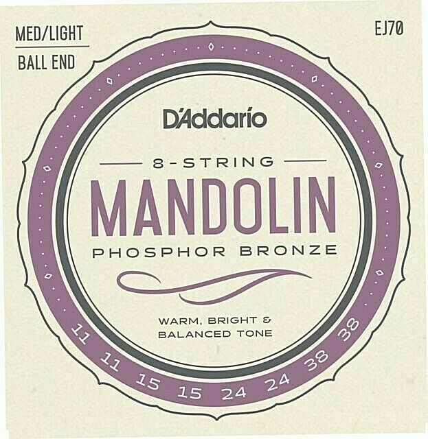 D'addario EJ70 Phosphor Bronze Satz Saiten für Mandoline