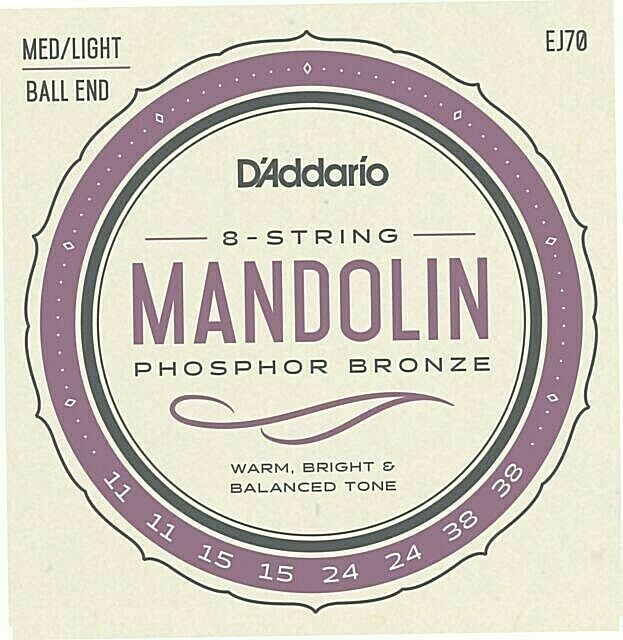 D'addario EJ70 Satz Saiten Mandoline mit Ball Ends