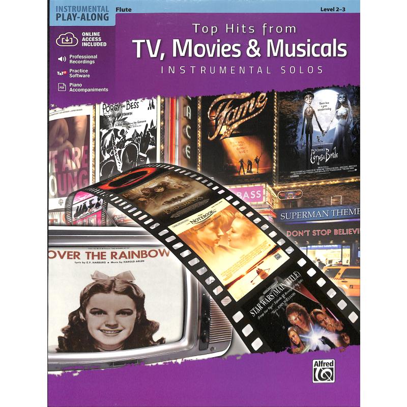 Top Hits from TV, Movies & Musicals für Querflöte inkl. Online Audio