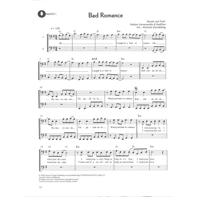 Pop for Cello 1 - 12 Pop Hits mit 2. Stimme, inkl. Online Audio