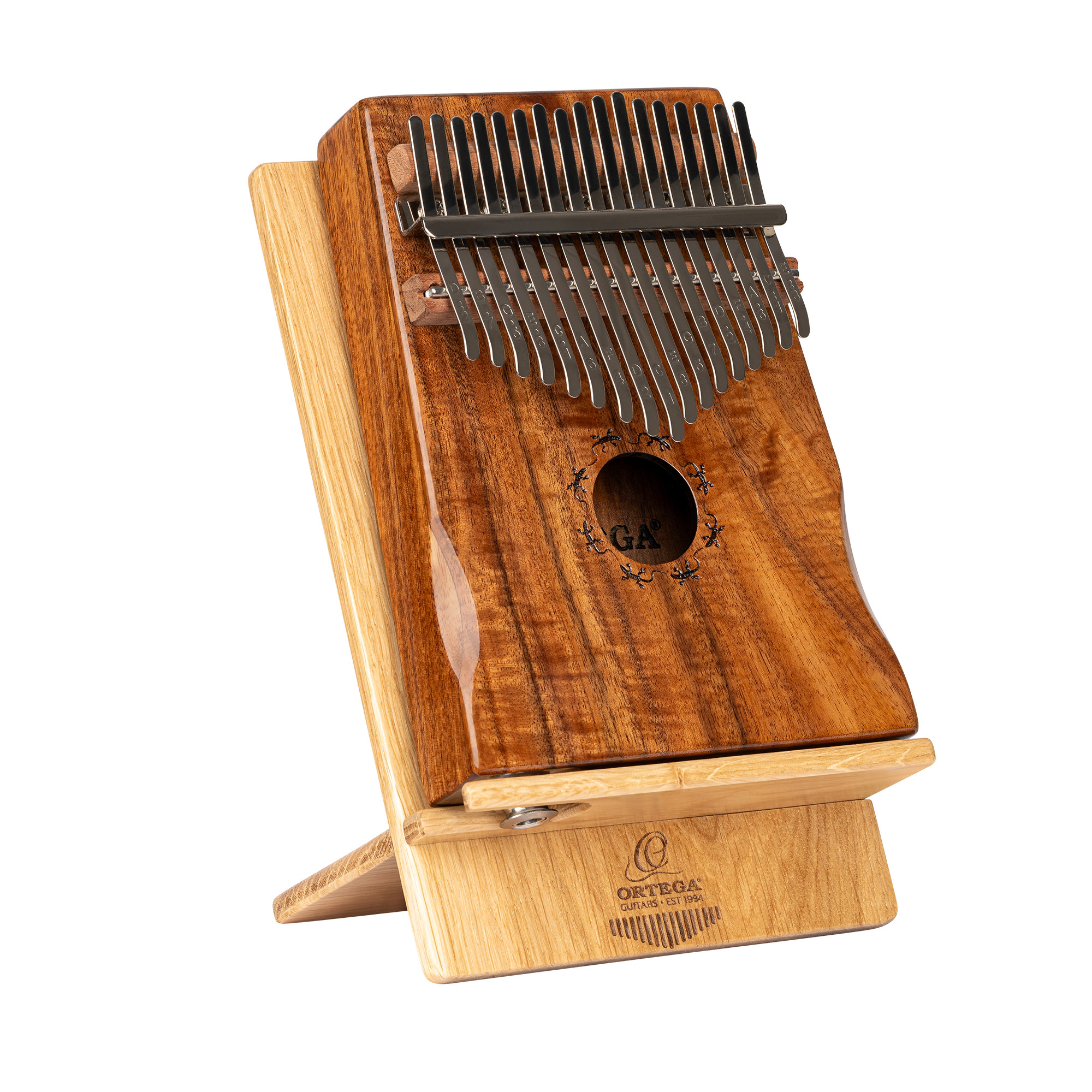 Ortega OKBST Kalimba Ständer, massive Eiche