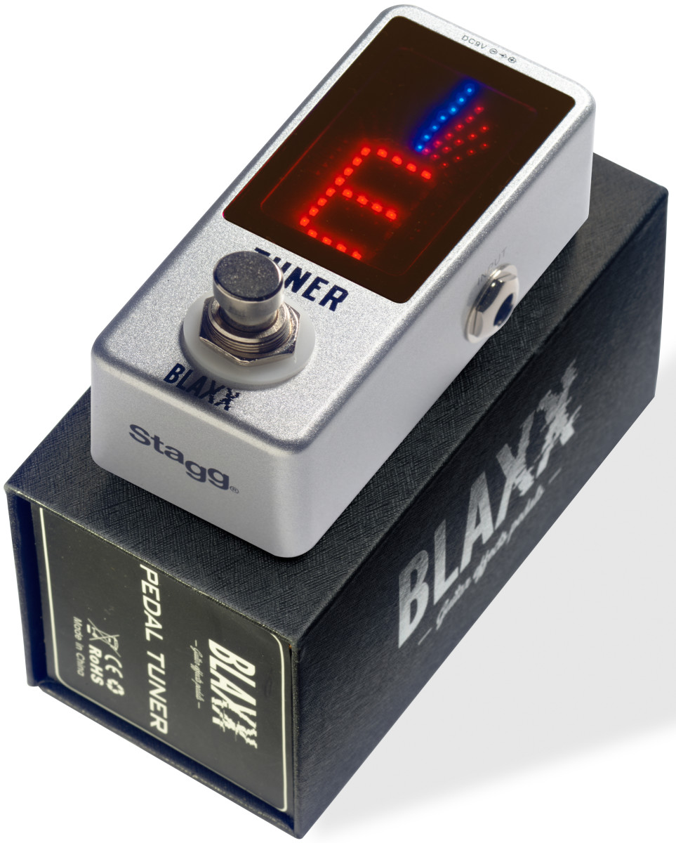 Stagg BLAXX BX Tuner Stimmgerät Bodenpedal Stagg BLAXX BX Tuner Stimmgerät Bodenpedal
