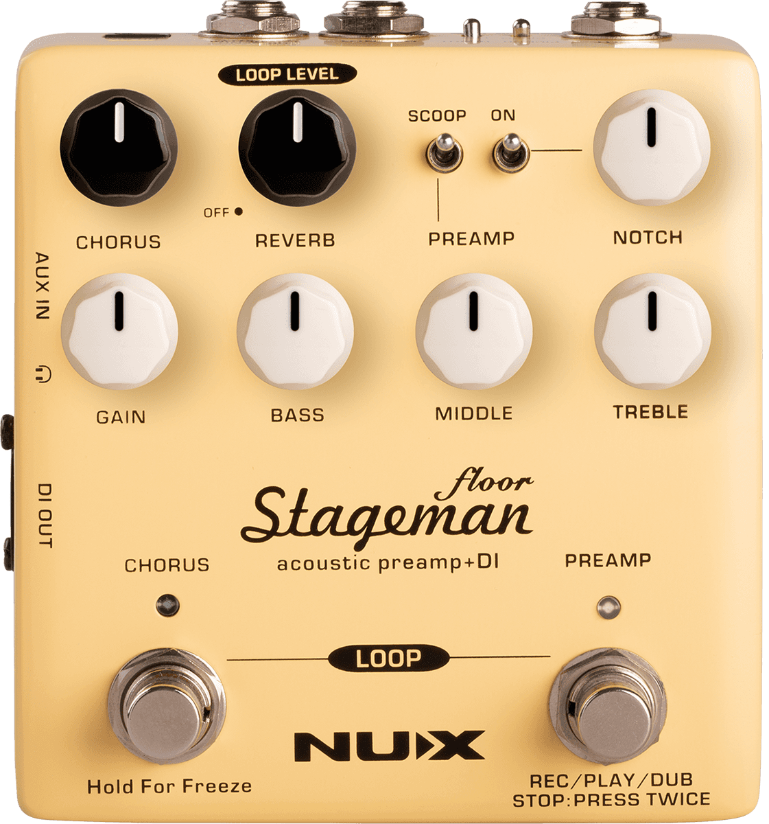 NUX NAP5 Stageman Floor Acoustic PreAmp + DI