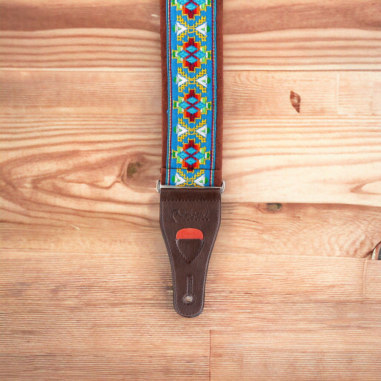 RightOn! Gitarrengurt Standard Plus Lollapalooza in blau