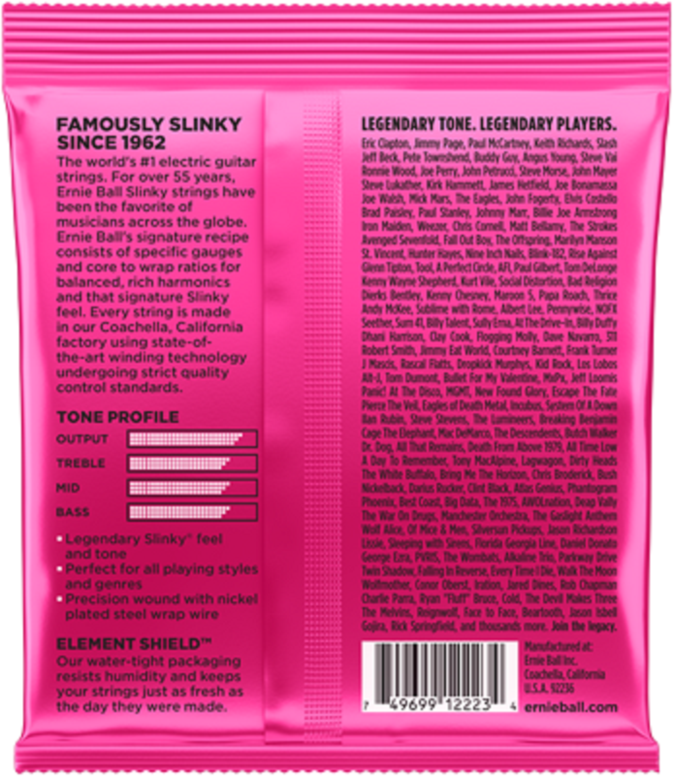 Satz Saiten Ernie Ball 2223 Super Slinky für E-Gitarre